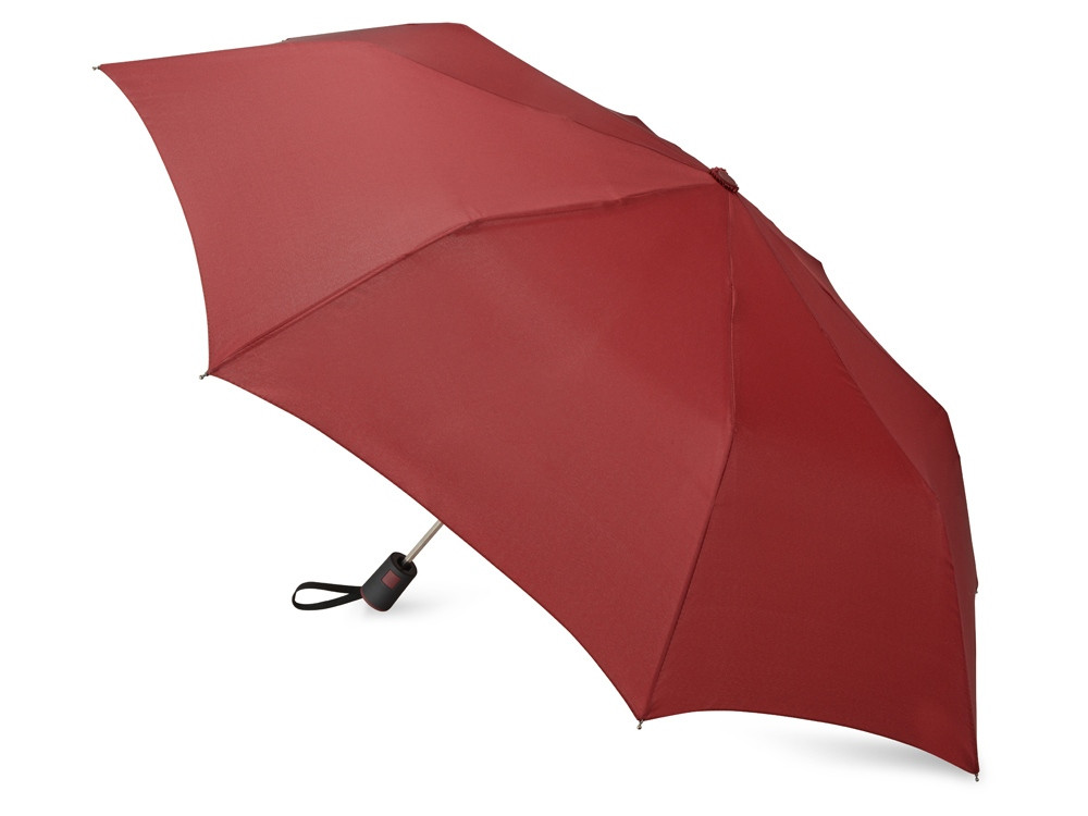 Зонт складной Irvine, полуавтоматический, 3 сложения, с чехлом, бордовый - фото 2 - id-p65547778