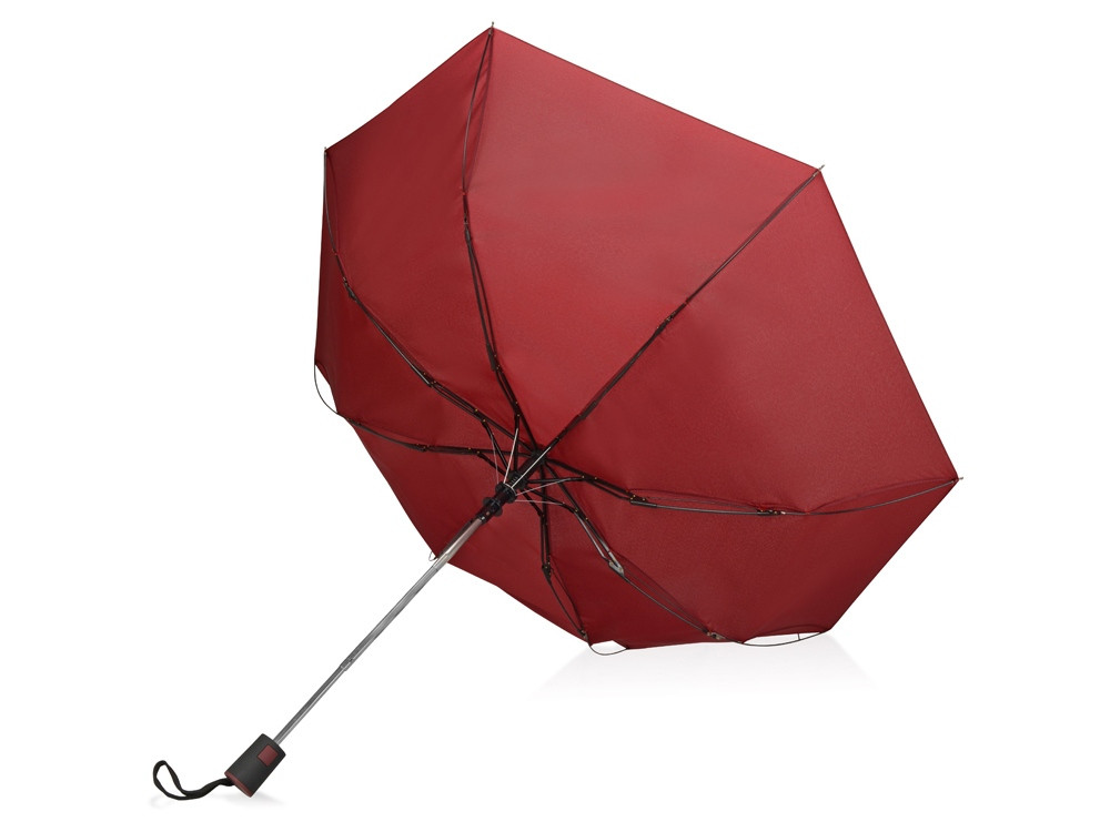 Зонт складной Irvine, полуавтоматический, 3 сложения, с чехлом, бордовый - фото 3 - id-p65547778