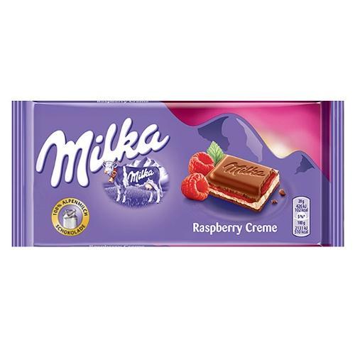 Milka Raspberry Cream (100 грамм) (22 шт. в упаковке) ЕВРОПА