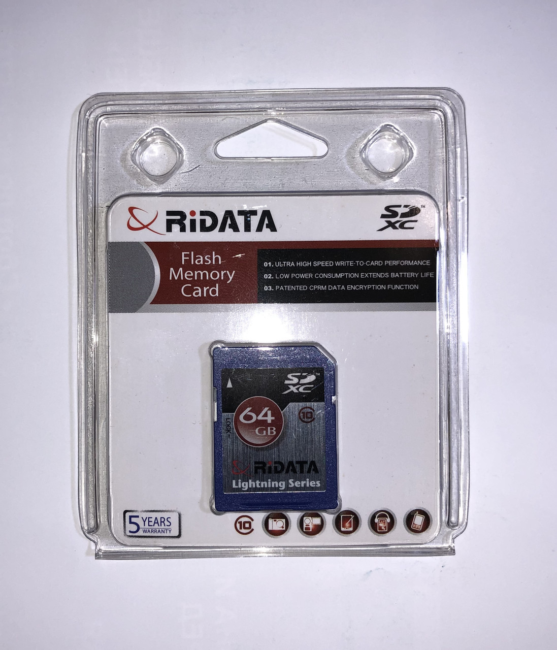 Карта памяти Ridata (Ritek) SD 64GB Class 10