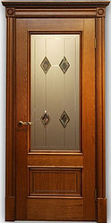 Дверь Йорк медовый дуб со стеклом