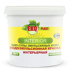 Водоэмульсионная акриловая краска "EKQ-PLAST Interior" 13 кг