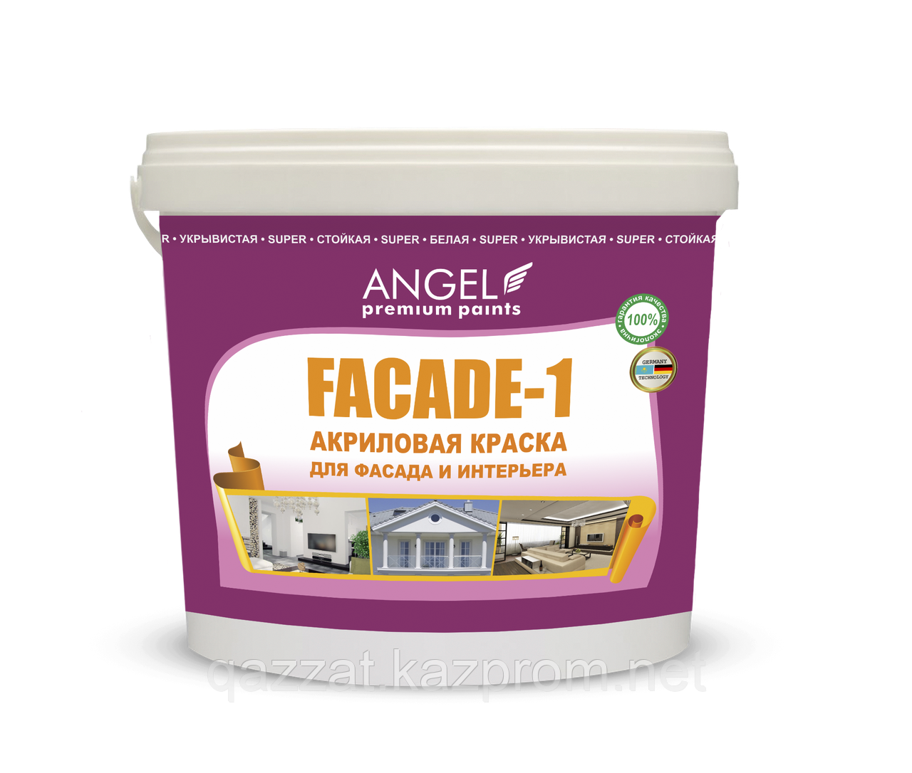 Водоэмульсионная фасадная краска "Angel Fasade-1" 6,5 кг