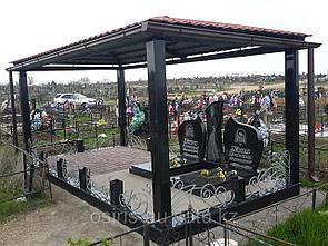 Металлические навесы и беседки на кладбище