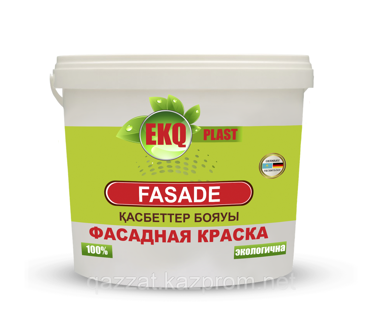 Водоэмульсионная краска для фасада "EKQ PLAST FASADE" 1,5 кг - фото 1 - id-p65613688