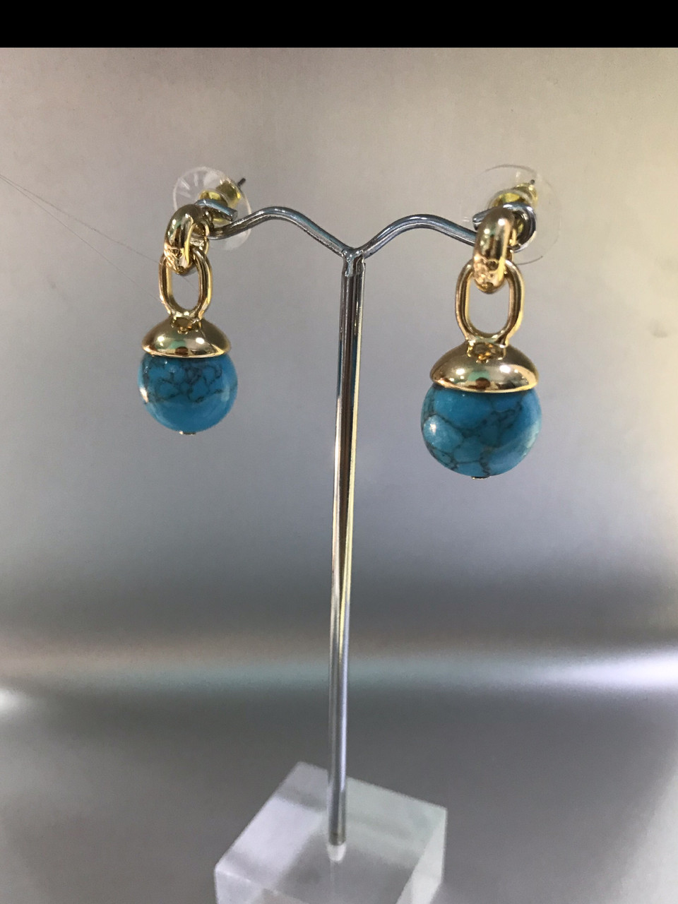 Серьги с бирюзой
