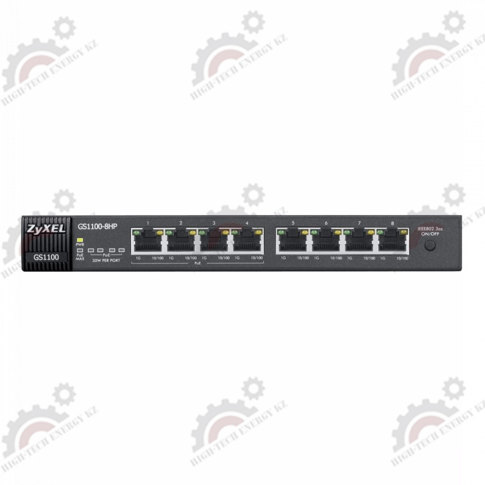 8-портовый коммутатор Gigabit Ethernet c 4 портами High Power PoE - фото 2 - id-p65654559