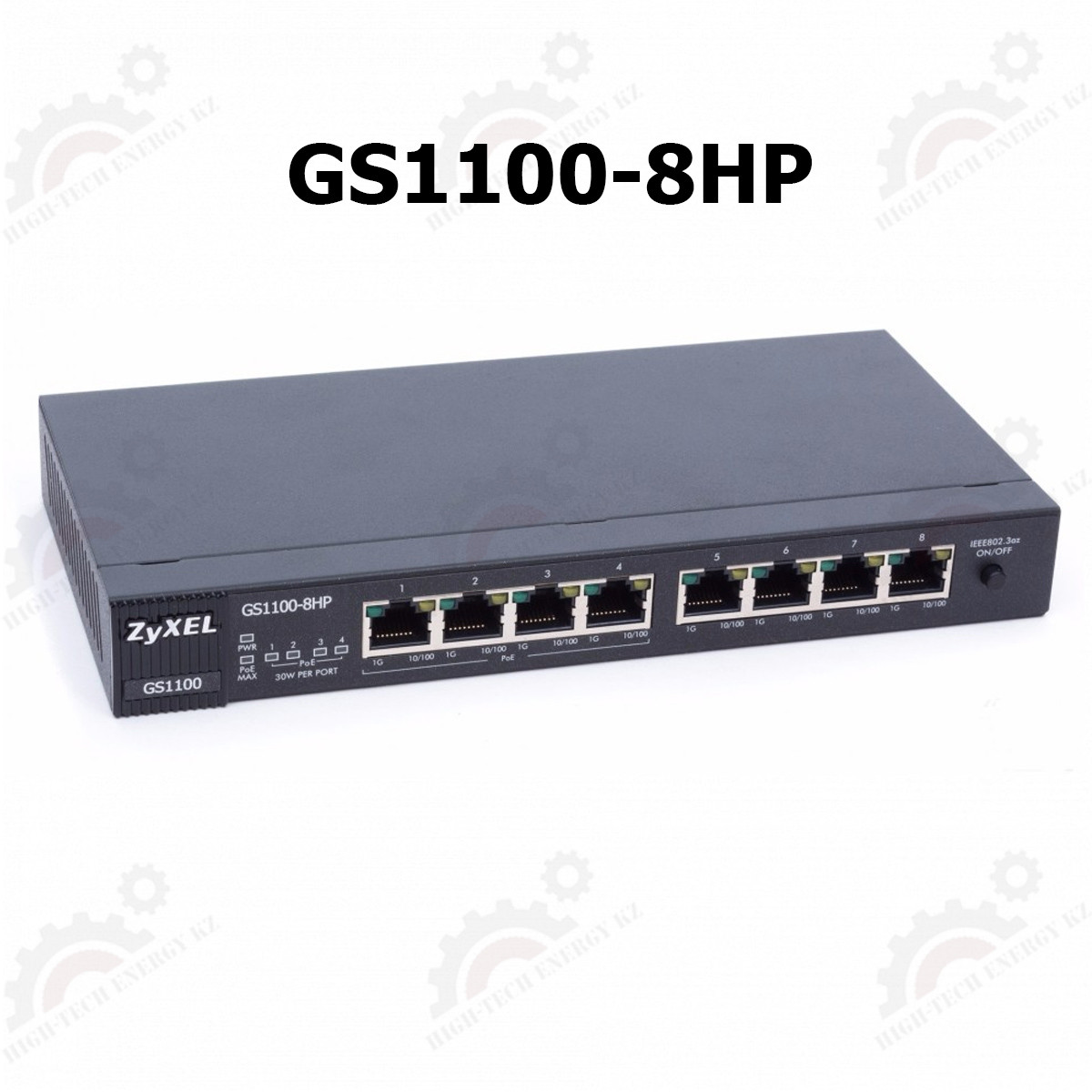 8-портовый коммутатор Gigabit Ethernet c 4 портами High Power PoE