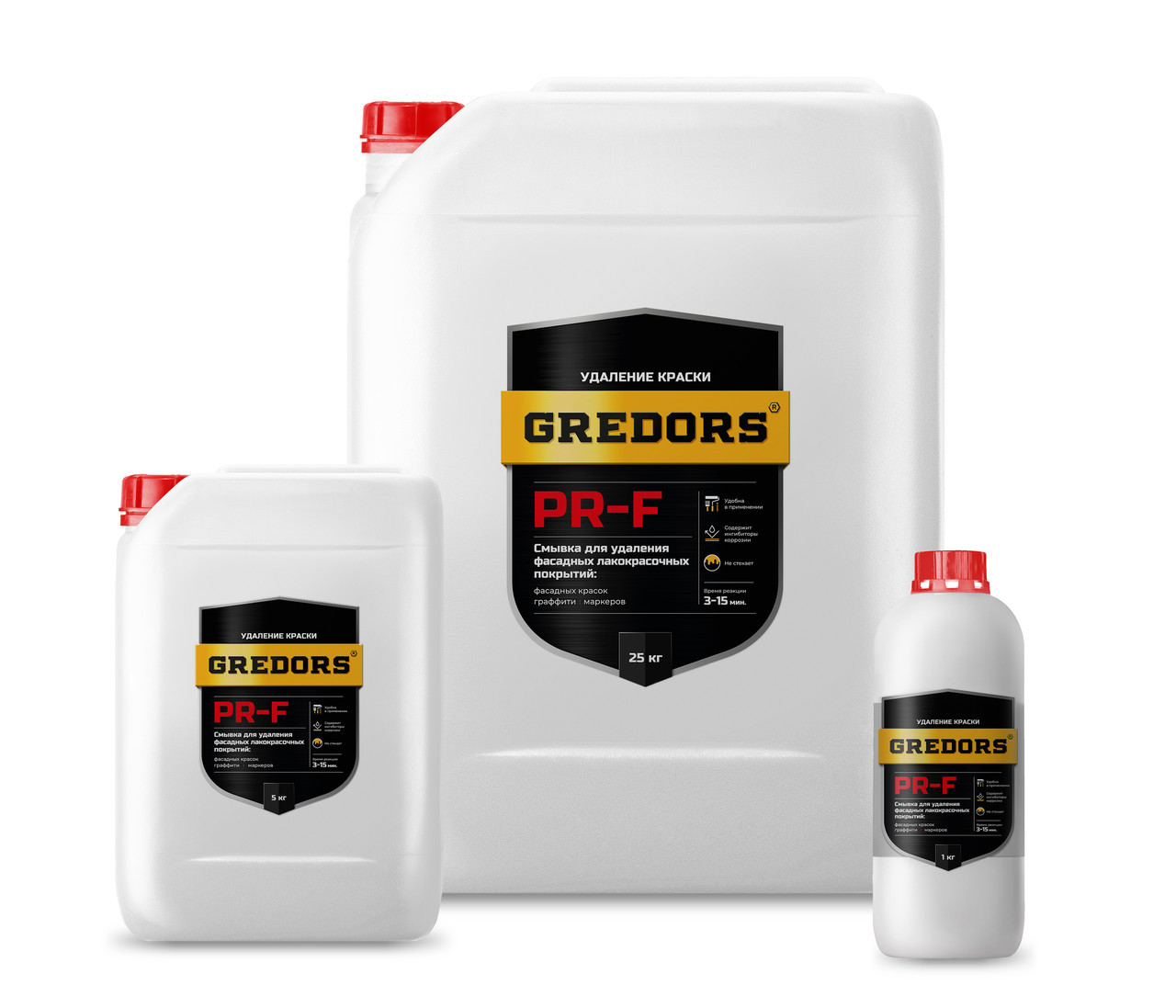 GREDORS PR–F – смывка для удаления старых фасадных лакокрасочных покрытий