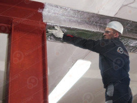 Обработка металлических конструкций системами конструктивной огнезащиты