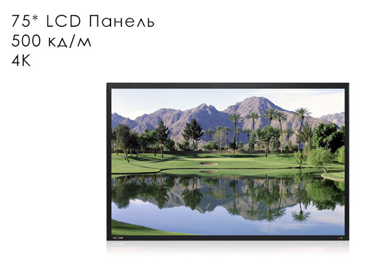 Профессиональная панель 75" ZAX-YJ75LED/4K/Z