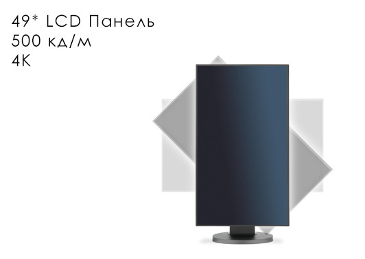 Профессиональная панель 49" ZAX-49PJ080P-LED