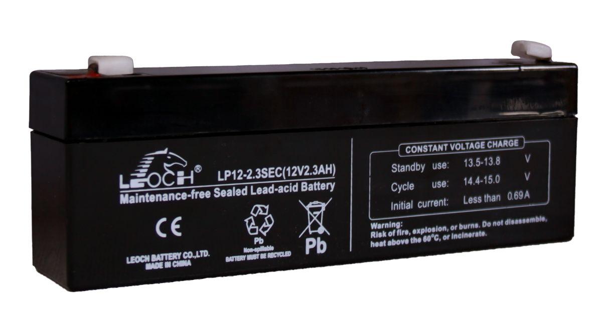 Аккумулятор AGM Leoch LP12-2.3 (2.3Ah 12V)  Герметизированные аккумуляторы для машинок и др