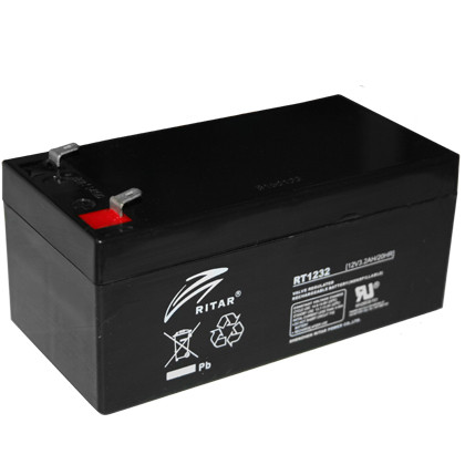 Аккумулятор AGM Ritar RT1232 (3.2Ah 12V) для ИБП детских машинок, весов и тд. - фото 1 - id-p65668164