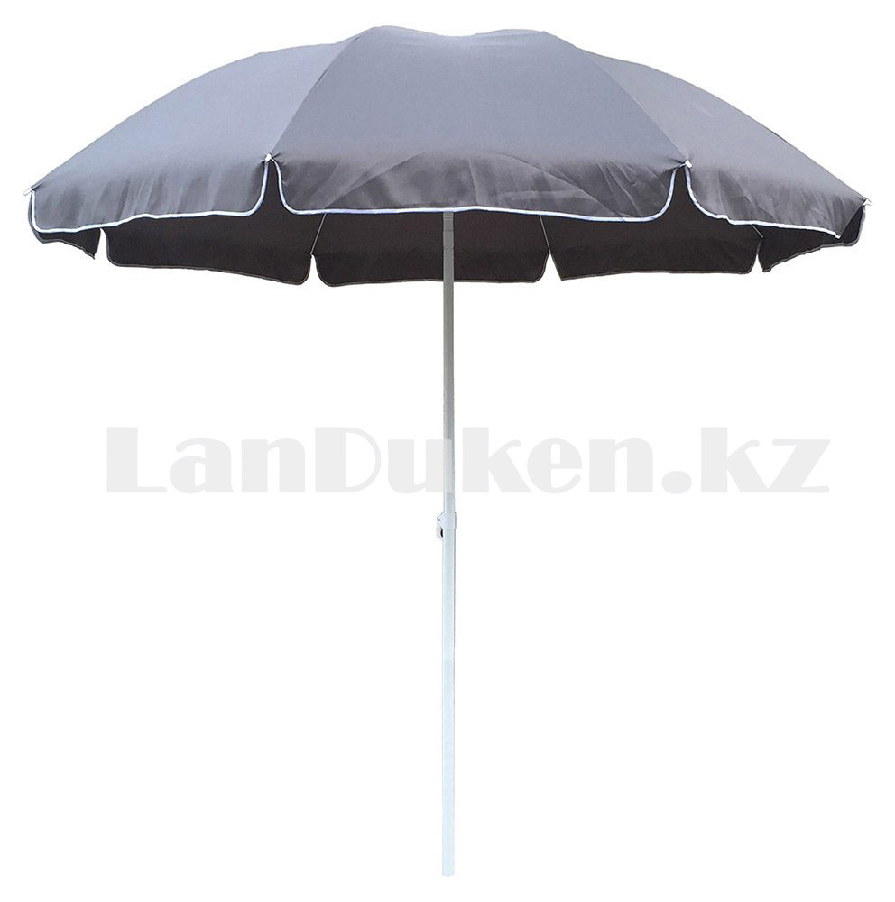 Зонт тент пляжный серый с антибликовым эффектом и регулируемой высотой до 1.45 м и диаметром 175 см - фото 1 - id-p65685778