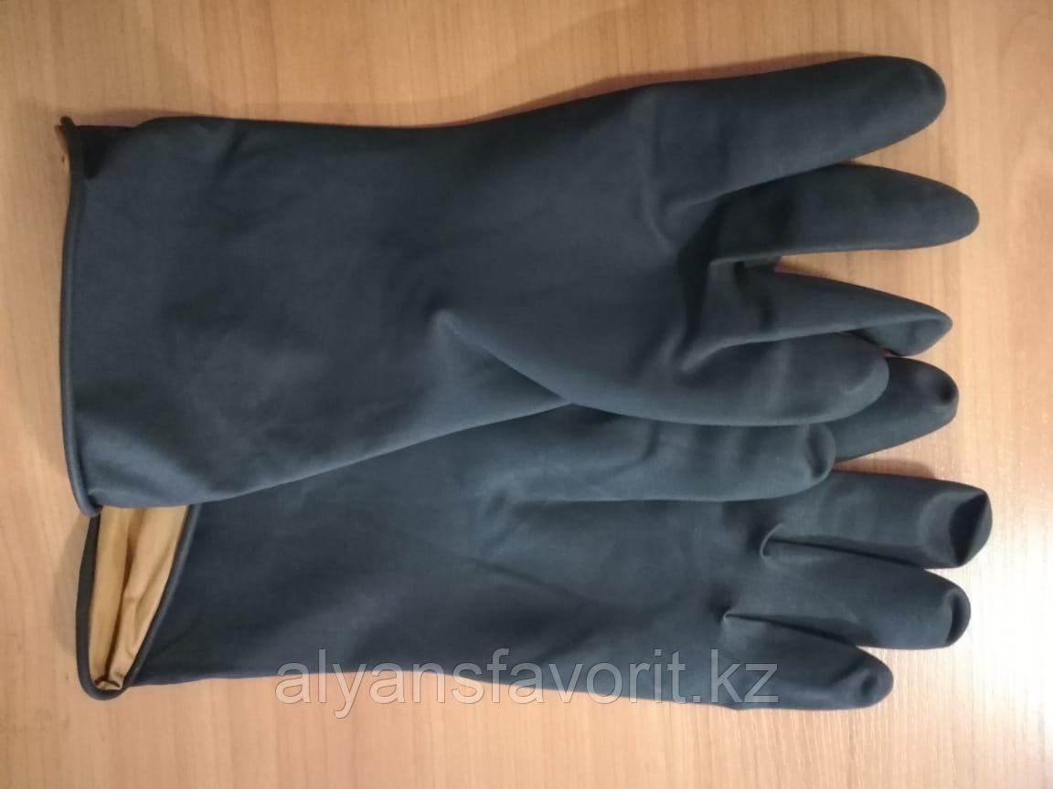 Перчатки резиновые черные. ХL (Удлиненный рукав) - фото 3 - id-p65685781