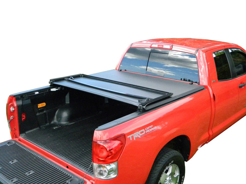 Мягкий трехсекционный тент с алюминиевой вставкой 2014+ Toyota Tundra 5.5 Short Bed
