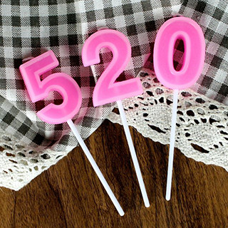 Свечи для торта "Цифры" "5" розовая - фото 2 - id-p65687450