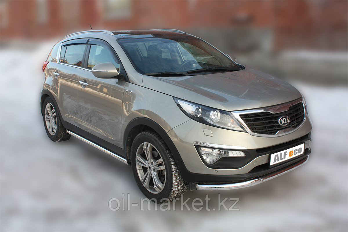 Защита переднего бампера, круглая для Kia Sportage (2010-2015)