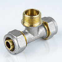 Тройник обжимной с наружн. резьбой Дн 32*1 1/4" VTm 333