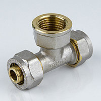 Тройник обжимной с внутр. резьбой Дн 20*3/4" (70/5)