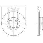 Тормозные диски Honda Accord (93-98 передние, Optimal, D282-4d)