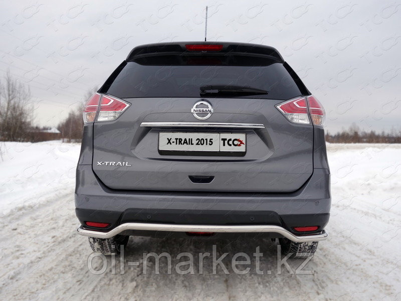 Защита заднего бампера, круглая волна для Nissan X-Trail T32 (2015-2018)