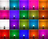 Светодиодная цветная RGBW лампа с пультом, фото 6
