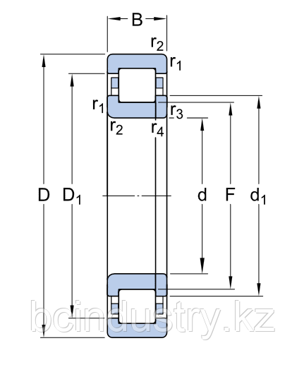 NUP 317 ECJ подшипник SKF