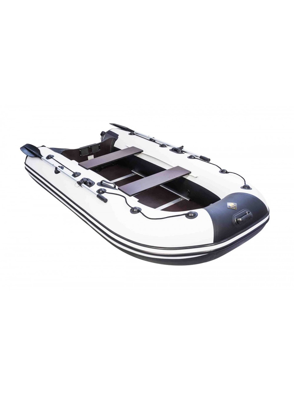 Лодка надувная Ривьера Компакт 2900 СК касатка светло-серый/черный - фото 3 - id-p65742264