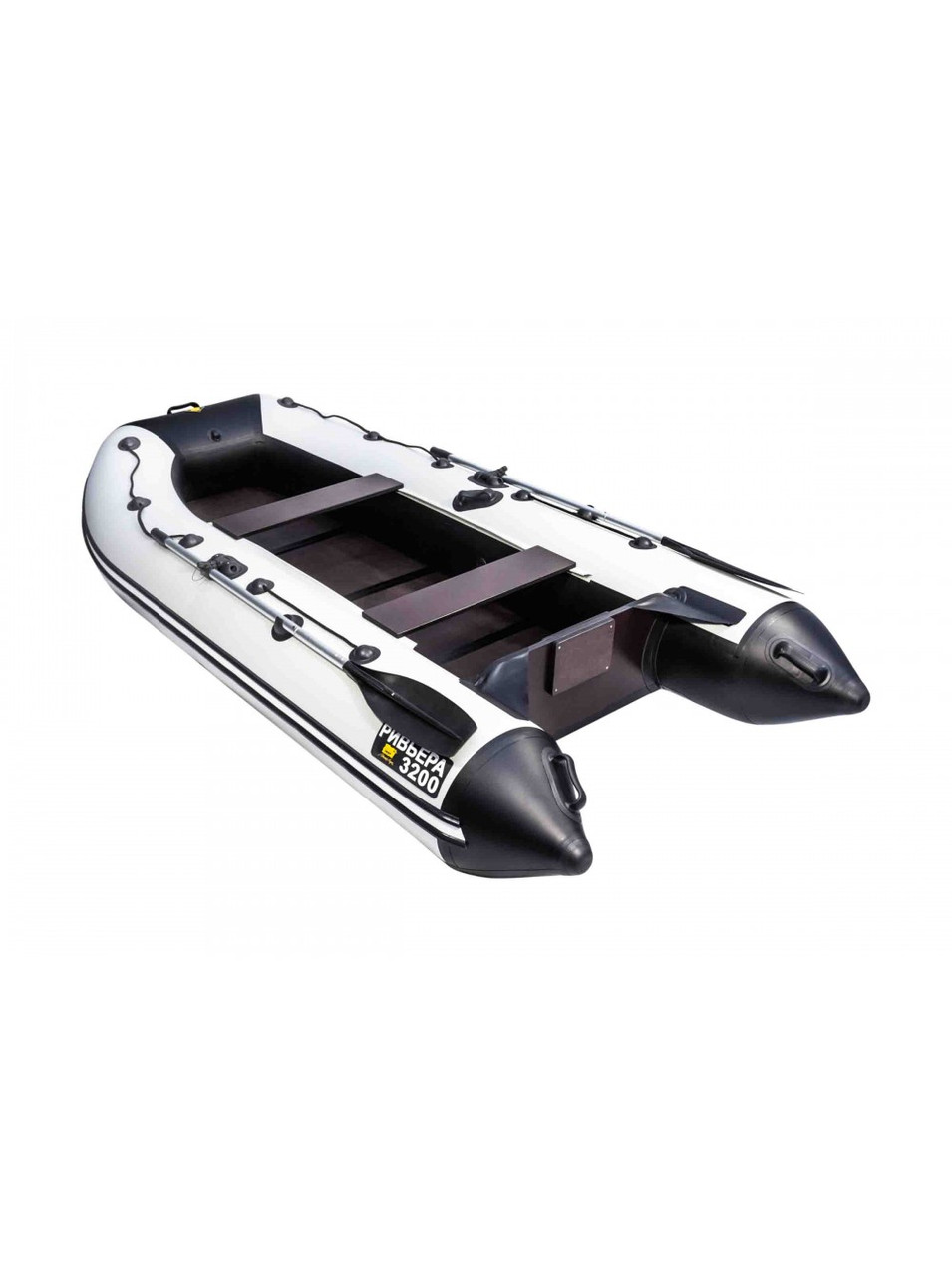 Надувная лодка Ривьера Компакт 3200 С касатка светло-серый/черный - фото 2 - id-p65742285