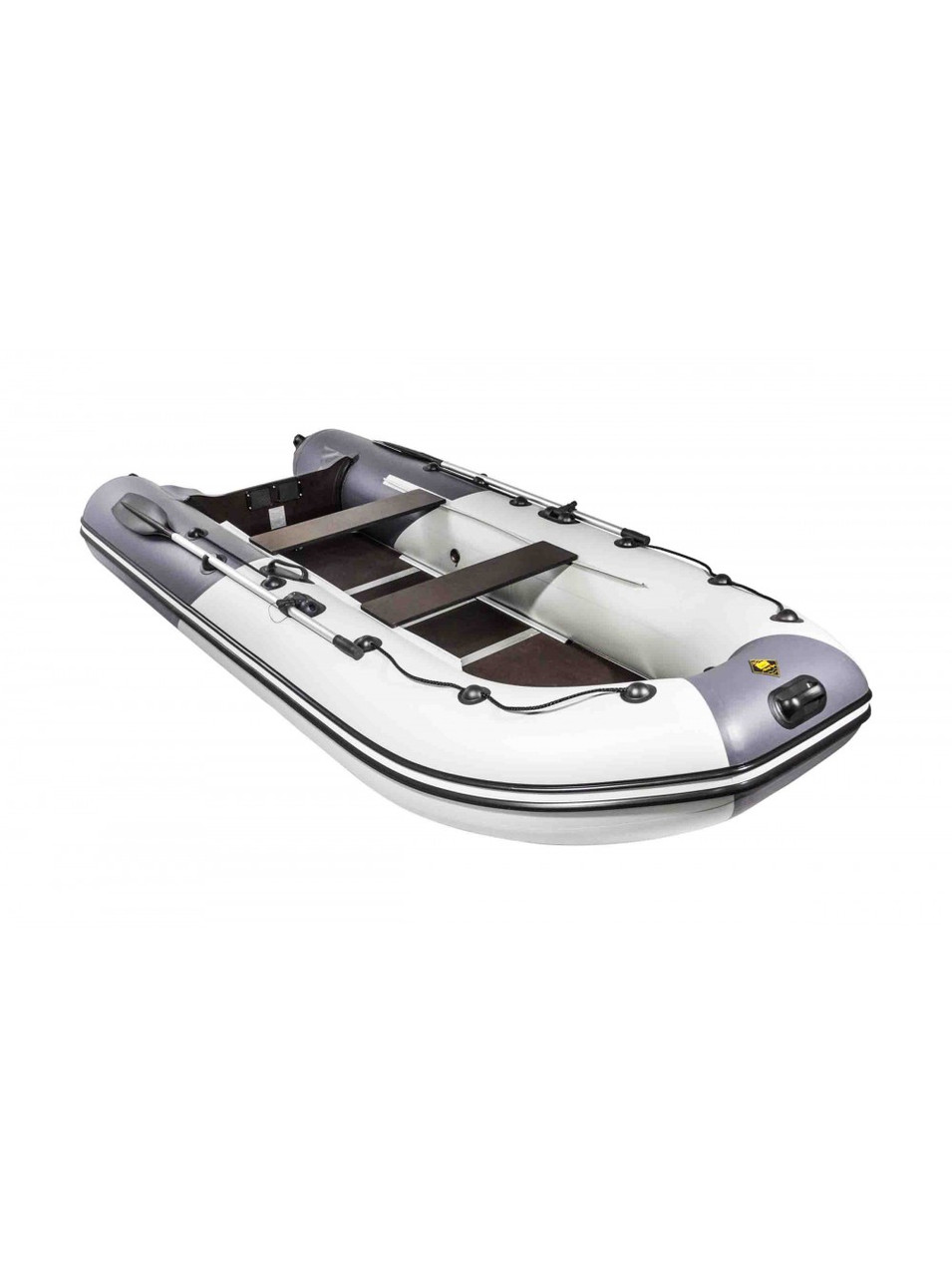 Лодка надувная Ривьера Компакт 3600 СК комби светло-серый/графит - фото 3 - id-p65744527