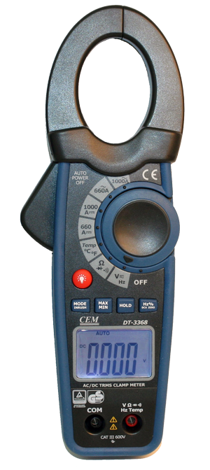 CEM Instruments DT-3368 Профессиональные токовые клещи для измерения пост/перемен. Тока 480434