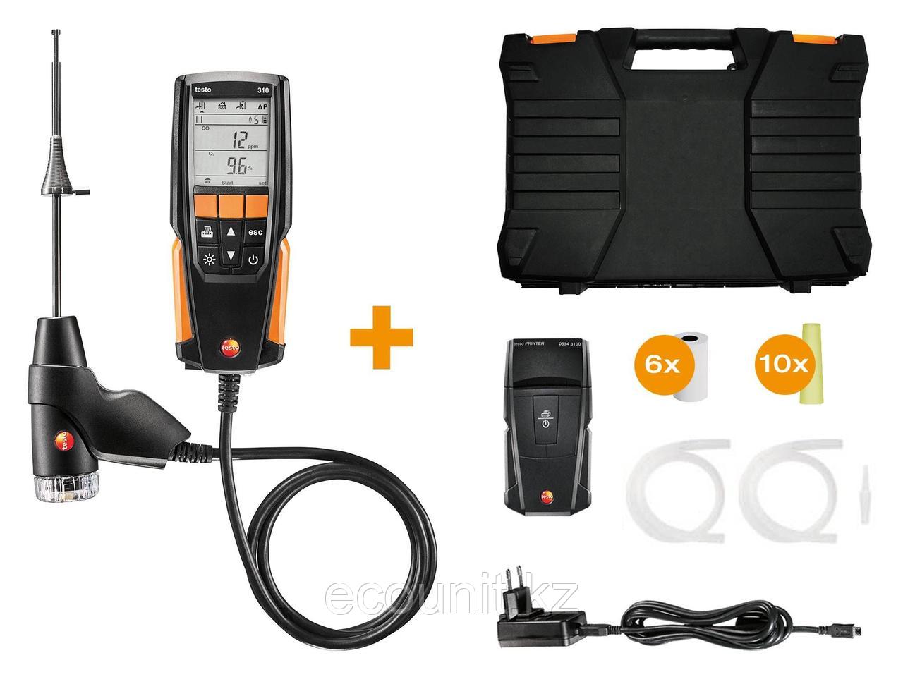 Testo Testo 310 комплекте c ИК принтером с несъемным зондом отбора пробы L = 180 мм, ИК-принтером, в кейсе - фото 1 - id-p65756558