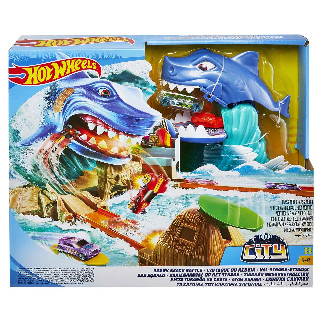 Игровой набор Hot Wheels Сити - Схватка с акулой
