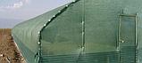 Фасадная строительная затеняющая сетка 35 гр/кв.м  30% затемнения зеленая, фото 6