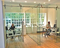 Перегородки для офиса из стекла