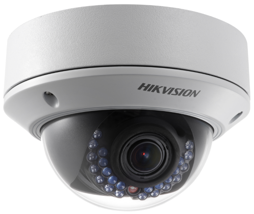 DS-2CD2742FWD-IS - 4MP Уличная варифокальная антивандальная купольная IP-камера с ИК-подсветкой и поддержкой Аудио/Тревоги.