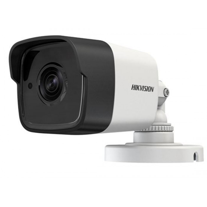 DS-2CE16F7T-IT - 3MP Уличная цилиндрическая HD-TVI-камера с EXIR* ИК-подсветкой на кронштейне.