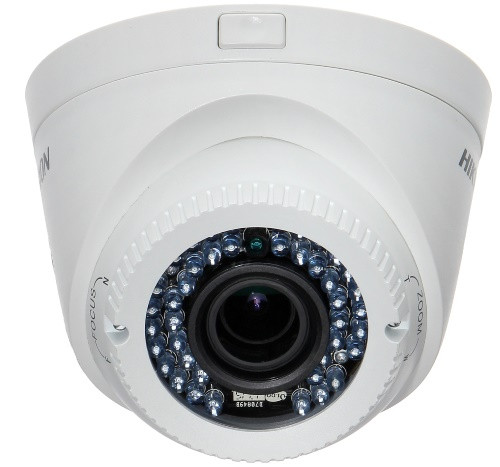 DS-2CE56D1T-IR3Z - 2MP Уличная купольная варифокальная (моторизованный) HD-TVI-камера с ИК-подсветкой.