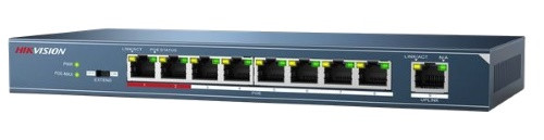 DS-3E0109P-E/M - 8-ми портовый неуправляемый PoE-свитч.
