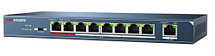 DS-3E0109P-E/M - 8-ми портовый неуправляемый PoE-свитч.