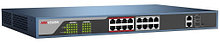 DS-3E1318P-E - 16-ти портовый управляемый PoE-свитч.