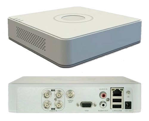 DS-7104HGHI-F1 - 4-х канальный гибридный видеорегистратор с разрешением записи до 1080 р на канал.