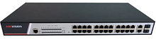 DS-3E2326P - 24-х портовый управляемый PoE-свитч.