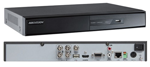 DS-7204HGHI-F1 - 4-х канальный гибридный видеорегистратор с разрешением записи до 1080 р на канал.