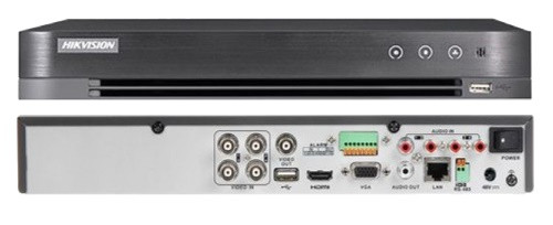 DS-7204HUHI-K1 - 4-х канальный гибридный видеорегистратор с разрешением записи до 5 MP на канал.