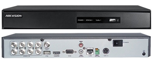 DS-7208HGHI-F2 - 8-ми канальный гибридный видеорегистратор с разрешением записи до 1080 р на канал, с 2-мя SATA-интерфейсами.