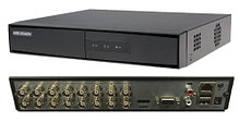 DS-7216HGHI-F1 - 16-ти канальный гибридный видеорегистратор с разрешением записи до 1080 р на канал.
