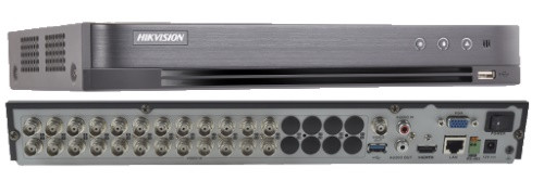 DS-7224HQHI-K2 - 24-х канальный гибридный видеорегистратор с разрешением записи до 4MP на канал, с 2